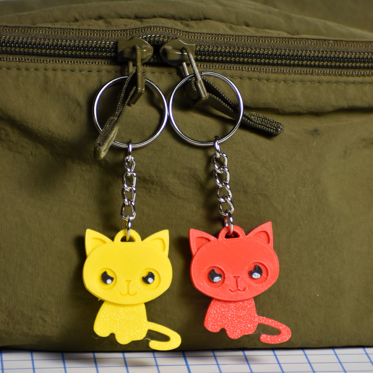 Nine Lives Cat Keychain