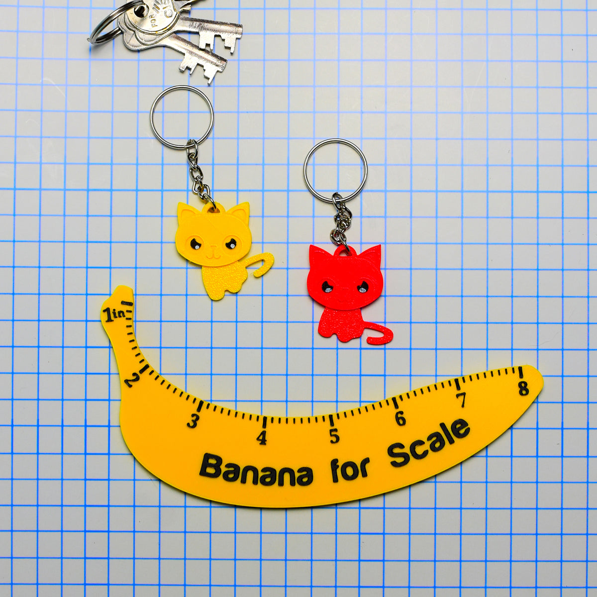 Nine Lives Cat Keychain