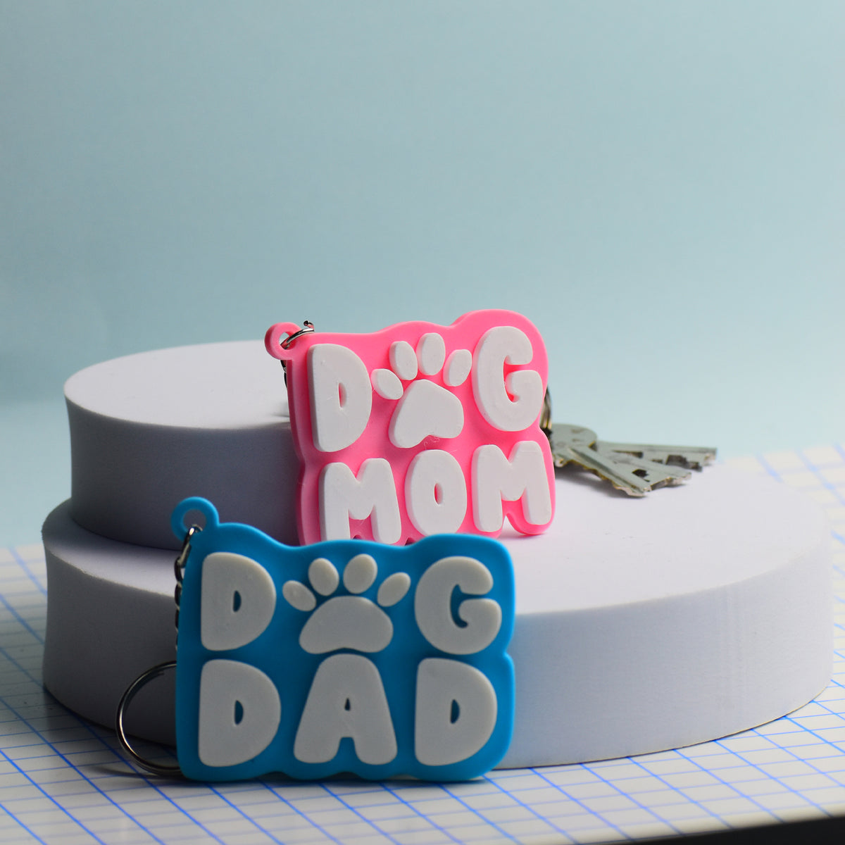 Dog Dad Keychain