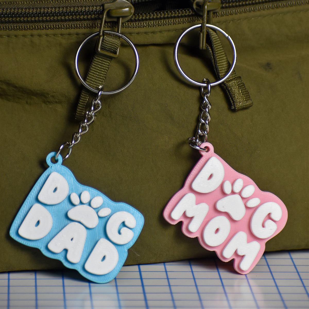 Dog Dad Keychain