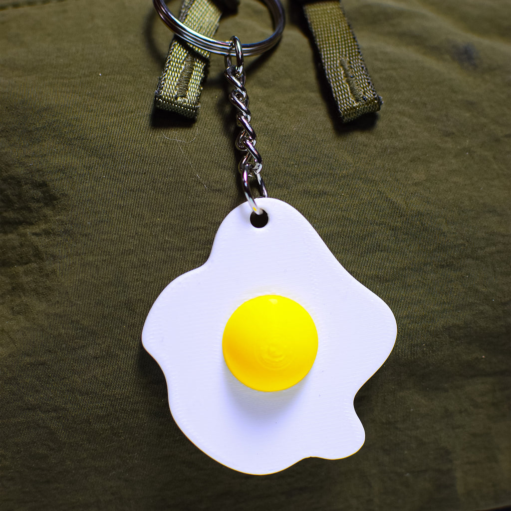 Sunny Side Up Egg Keychain