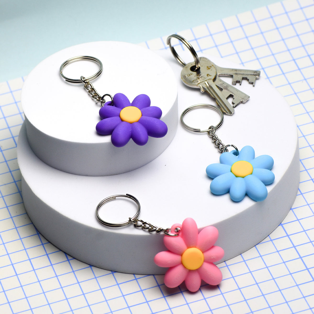 Daisy Keychain