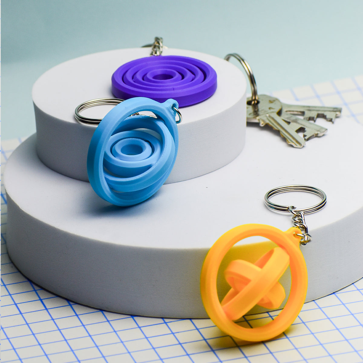 Gyroscope Keychain